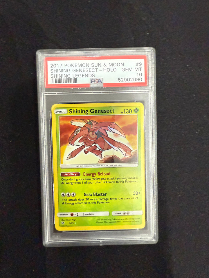POKEMON SHINING LEGENDS SHINING GENESECT #9 HOLO PSA 10 GEM MINT #41051215