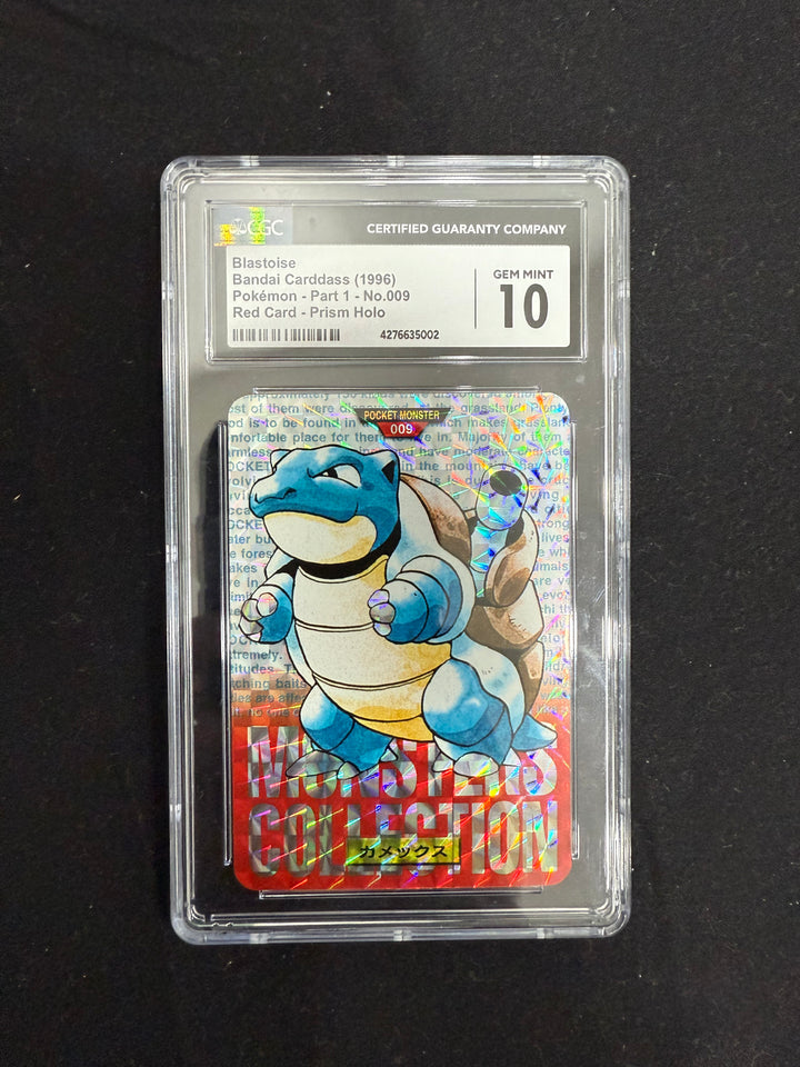 CGC 10 Blastoise-Prism 1996 BANDAI Carddass Vending Prism #9 Japanese
