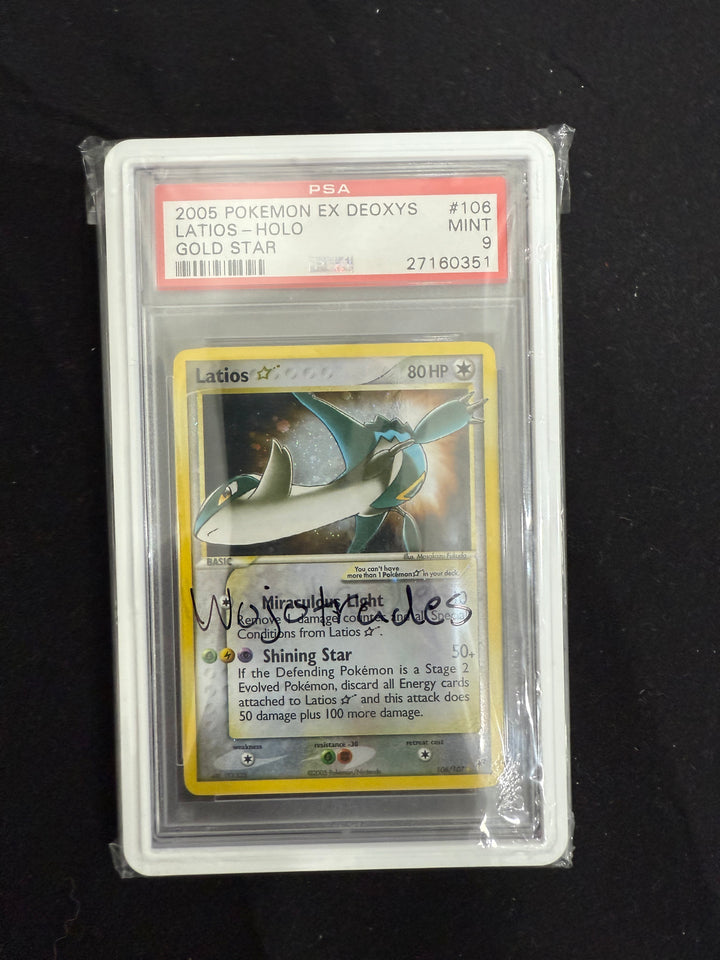 PSA 9 Latios Gold Star EX DEOXYS 106/107